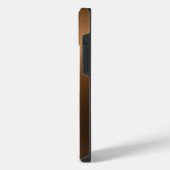 ゴールデンモノグラムのエンブレムA iPhoneケース (左側面)