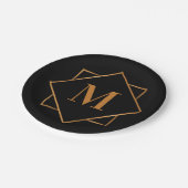 ゴールデンモノグラム ペーパープレート (アングル)