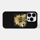 ゴールデンモノグラム iPhoneケース (裏面横)