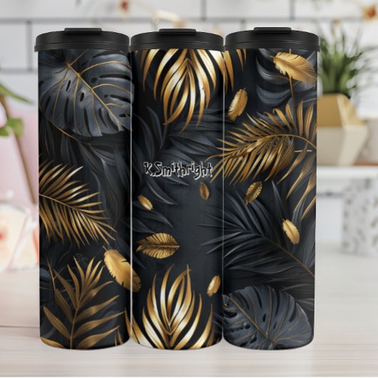 ゴールデンモンステラ離れとパーム タンブラー