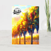 ゴールデンモーメント – 父の日ヴィネヤードサンライズ カード (裏面)