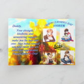 ゴールデンモーメント – 父の日ヴィネヤードサンライズ カード (内部)