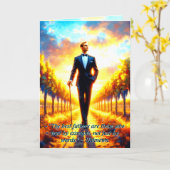 ゴールデンモーメント – 父の日ヴィネヤードサンライズ カード (黄色い花)