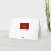 ゴールデンヤギ中国のベトナム月年賀状 シーズンカード (裏面)