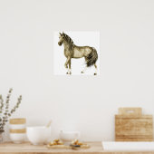 ゴールデンユニコーンプリント ポスター (キッチン)