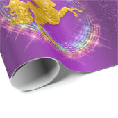 ゴールデンユニコーンレインボークプルプル ラッピングペーパー (ロールコーナー)