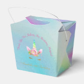 ゴールデンユニコーンレインボー中国のサンキュー フェイバーボックス (裏面サイド)