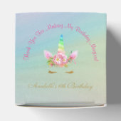 ゴールデンユニコーン虹ありがとうカップケーキボックス フェイバーボックス (上部)