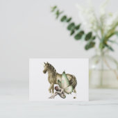 ゴールデンユニコーン&シャイフェアリーミニプリント 名刺 (スタンド正面)