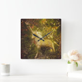 ゴールデンユニコーン スクエア壁時計 (ホーム)