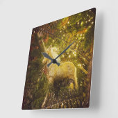 ゴールデンユニコーン スクエア壁時計 (傾斜)