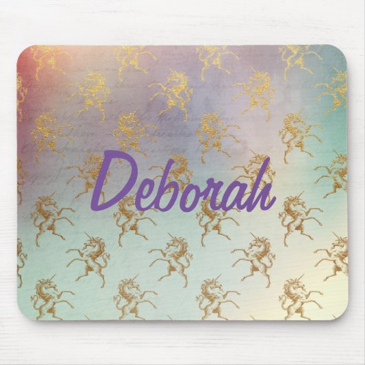 ゴールデンユニコーン マウスパッド (正面)