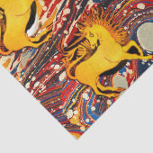 ゴールデンユニコーン，赤い青のマリリング効果，円 薄葉紙 (詳細)