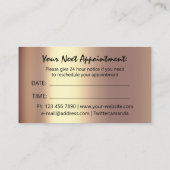 ゴールデンユニークアポイントメントカードバラ金ゴールドロゴ 名刺 (裏面)