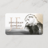 ゴールデンユニークアメリカンバルトイーグルモノグラム 名刺 (正面)