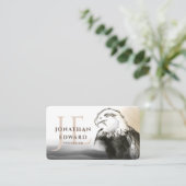 ゴールデンユニークアメリカンバルトイーグルモノグラム 名刺 (スタンド正面)