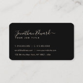 ゴールデンユニークアメリカンバルトイーグルモノグラム 名刺 (裏面)