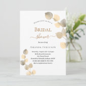 ゴールデンユーカリプタスのスパイスブライダルシャワー 招待状 (スタンド正面)