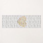 ゴールデンヨガシルエットハートの形 ヨガマット (正面(横))