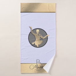 ゴールデンヨギシルエット バスタオル