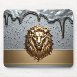 ゴールデンライオンの紋章 ロイヤルラグジュアリーシンボル 🦁 マウスパッド