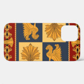 ゴールデンライオンズ:アールヌーボースカーフデザイン Case-Mate iPhoneケース (裏面 (横))
