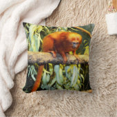 ゴールデンライオンタマリン観測クッション クッション (ブランケット)