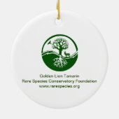 ゴールデンライオンタマリン セラミックオーナメント (裏面)