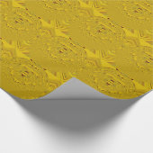 ゴールデンライオンヘッドアートプリント ラッピングペーパー (角)