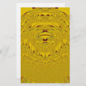 ゴールデンライオンヘッドアートプリント 便箋 (正面/裏面)