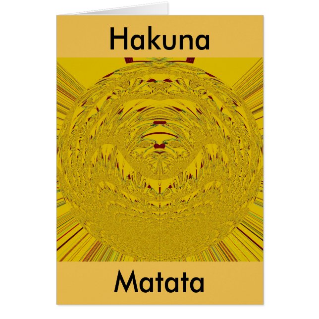 ゴールデンライオンヘッドパターンデザイン (正面)