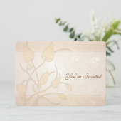 ゴールデンライツスワール葉結婚式招待状 招待状 (スタンド正面)