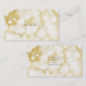 ゴールデンライツ金ゴールドグラムモダングラムパーティーカスタム 名刺 (正面/裏面)