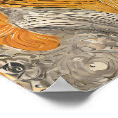 ゴールデンライトサンイラストレーションウォールアートポスター ポスター (角)