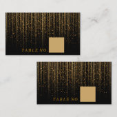 ゴールデンライトシャワーオンブラック座席表 プレイスカード (正面/裏面)