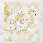 ゴールデンライト金ゴールドグラムモダンパーティーワインラベル ワインラベル (シングルラベル)