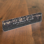 ゴールデンライト デスクネームプレート (側面)