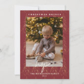 ゴールデンライト《写真》ぼけ味クリスマススパイシーレッド2写真 シーズンカード (正面)