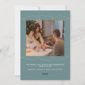 ゴールデンライト《写真》ぼけ味クリスマスフォトホリデーカード シーズンカード (裏面)