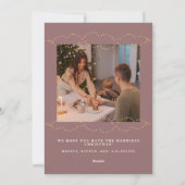 ゴールデンライト《写真》ぼけ味クリスマス2フォトホリデーカード シーズンカード (裏面)