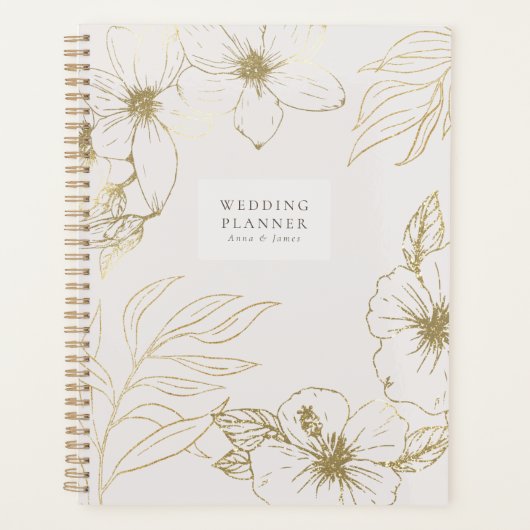 ゴールデンラインアートフローラウェディングプランナー プランナー手帳 (正面)