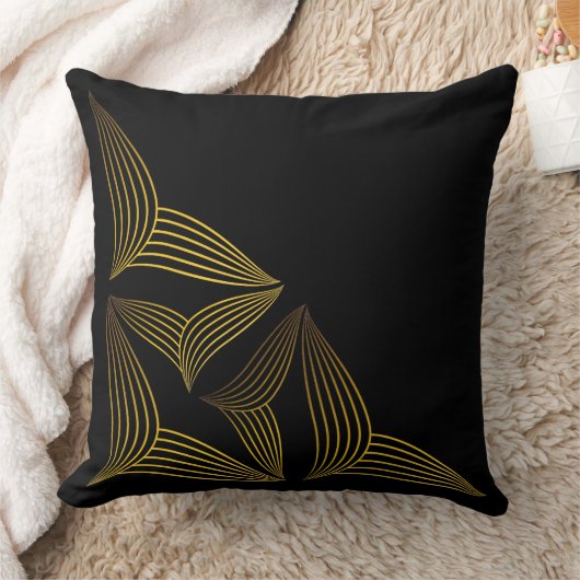 ゴールデンラインフラワーペタル クッション (ブランケット)