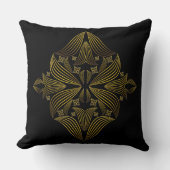 ゴールデンラインフラワーペタル クッション (正面)