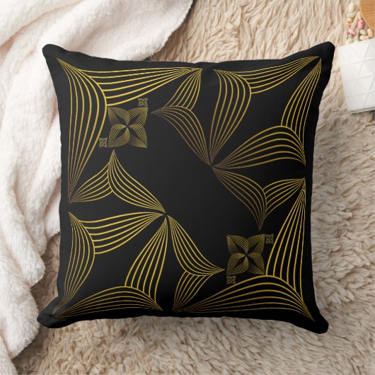 ゴールデンラインフラワーペタル クッション (ブランケット)