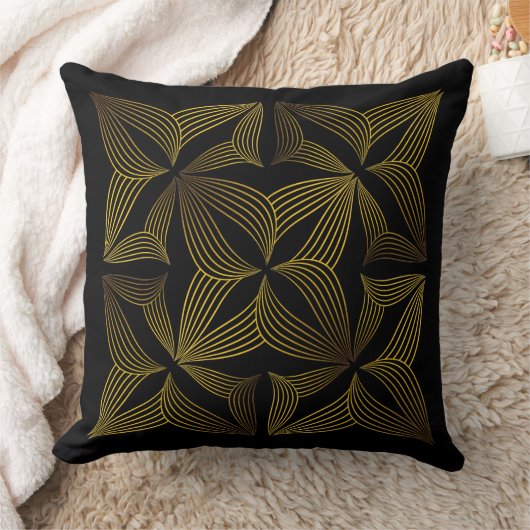 ゴールデンラインフラワーペタル クッション (ブランケット)