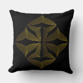 ゴールデンラインフラワーペタル クッション (正面)