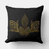 ゴールデンラインフラワーペタル クッション (正面)