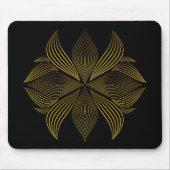 ゴールデンラインフラワーペタル マウスパッド (正面)