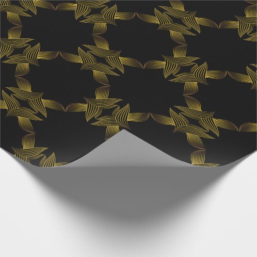 ゴールデンラインフラワーペタル ラッピングペーパー (角)