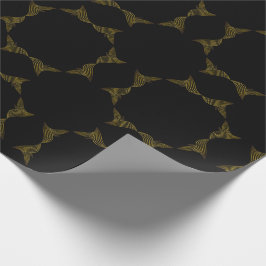 ゴールデンラインフラワーペタル ラッピングペーパー